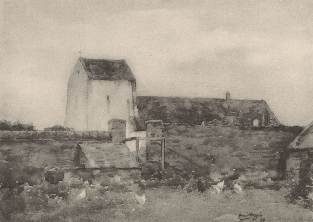 CAITHNESS. Dunnet Kirk. Scotland. By David Foggie 1952 old vintage print